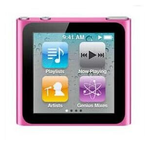ipod nano 6th generation used pink mp3 music player works!